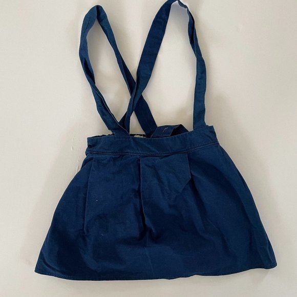NWOT: MABO clothier blue cotton suspender skirt, 6-7 years - Picture 1 of 4